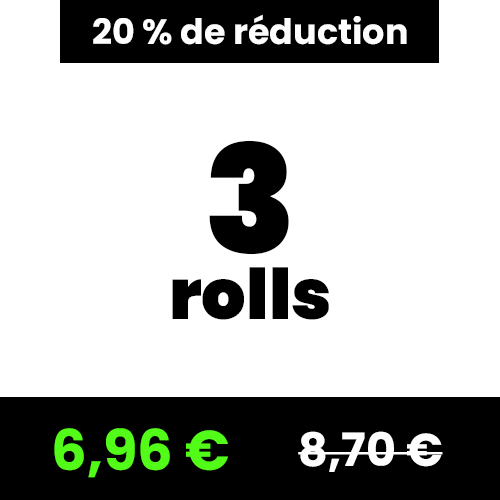 3 rolls