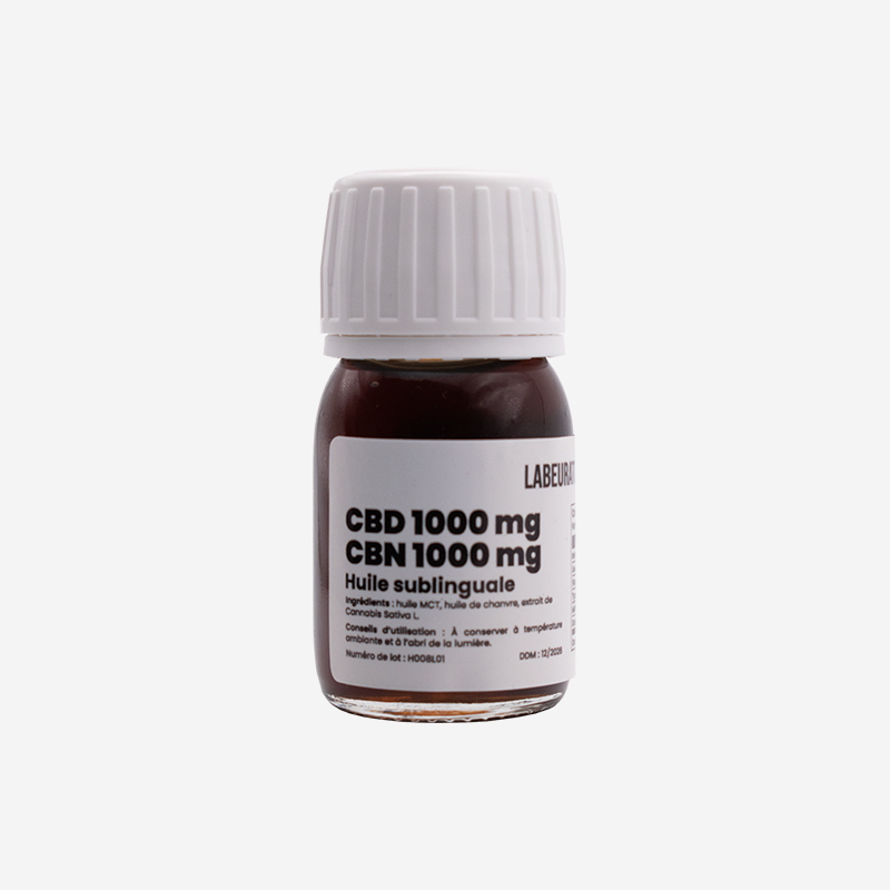 Huile CBN 1000 mg CBD 1000 mg